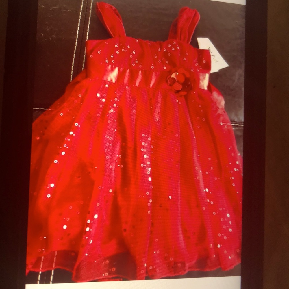Amy Beyer dress red tulle girls 4 NWT